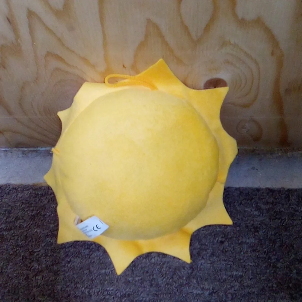 Sunny Smiles Yellow Stuffed Sun Toy